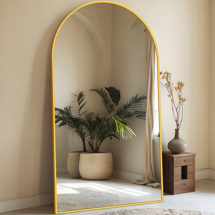 Floor Mirror Freestanding, Full Body Mirror Floor Standing Mirror With Stand For Bedroom,