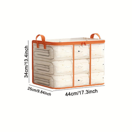 1pc Large Capacity Foldable Clothes & Quilt Storage Organizer,