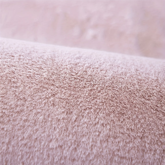 1pc Luxury Plush Soft Mat - Ultra-Realistic Rabbit Fur-like Texture,