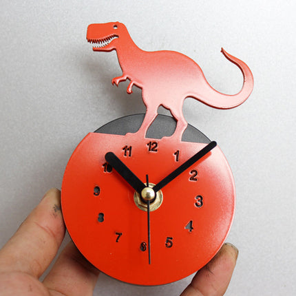 Dinosaur Refrigerator Clock Refrigerator Sticker Wall Clock