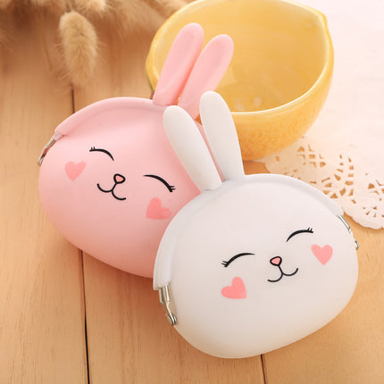 Cartoon silica gel zero purse Korean lovable rabbit zero purse candy