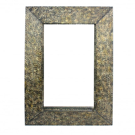 Bronze Rectangle Accent Metal Mirror