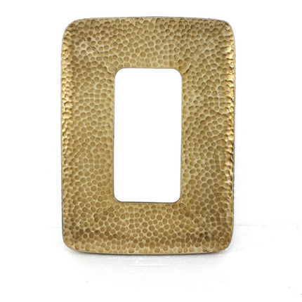 28" Gold Metal Framed Accent Mirror