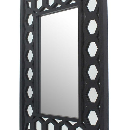 Black Square Accent Mirror