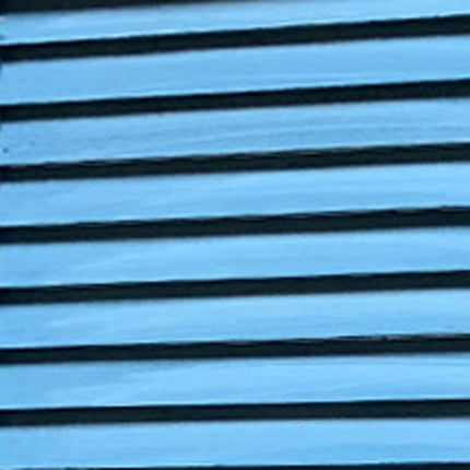 67" Blue Wood Folding Three Panel Screen Room Divider