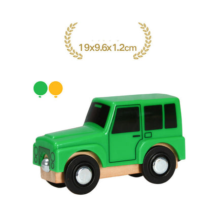 Wooden fire truck ambulance crane
