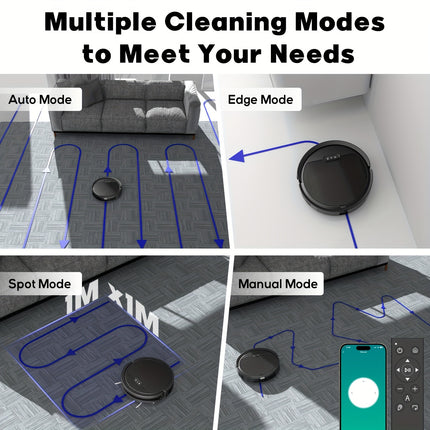 Robot Vacuum Cleaner, 4000pa Max Power Suction, Regular Cleaning, Auto Charging,