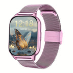 Purple shell purple mesh belt