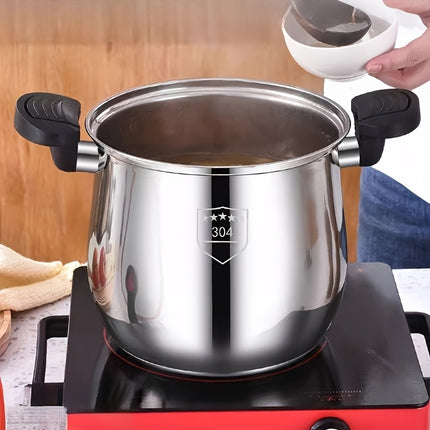 Multifunctional Stainless Steel Stew Pot - Large Capacity, Non-Stick, Fast Sealing & Anti-Scalding
