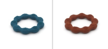 Full Three-dimensional Baby Silicone Teether Baby Molars Holding Round Teether