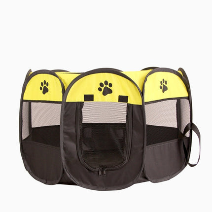 Folding Octagonal Pet Fence Oxford Cloth Cat And Dog Kennel