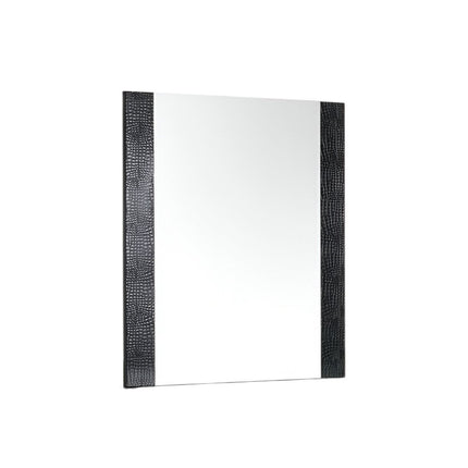 41" Beige Wood Framed Mounted Dresser Mirror