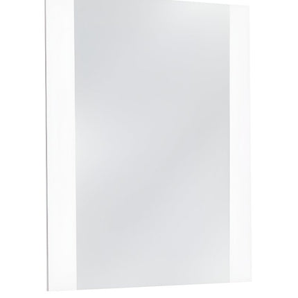 41" White Framed Mounted Dresser Mirror