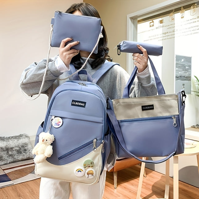 Bag for s Lightweight Versatile Junior High Student Large Capacity Backpack with Bear