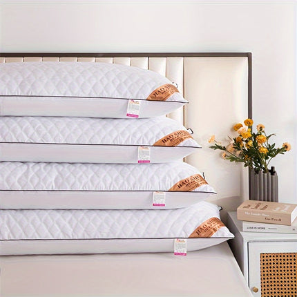 1pc Long Embroidered Pillow | Soft Polyester Filling, Classic Style, Zipper Closure