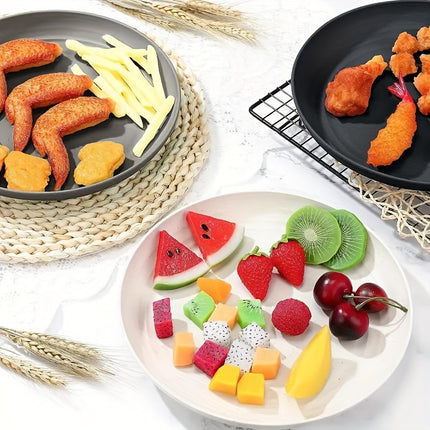 6/18pcs of Durable Food Plates And Dishes, Safe for Dishwashers And Microwaves, Suitable for Both Children