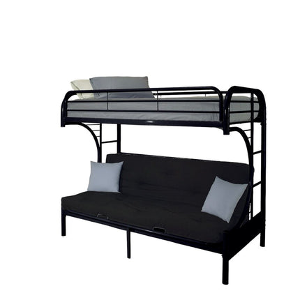 Black Twin Over Queen Bunk Bed