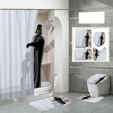 Digital Printing Waterproof Bath Curtain Polyester Bath Curtain