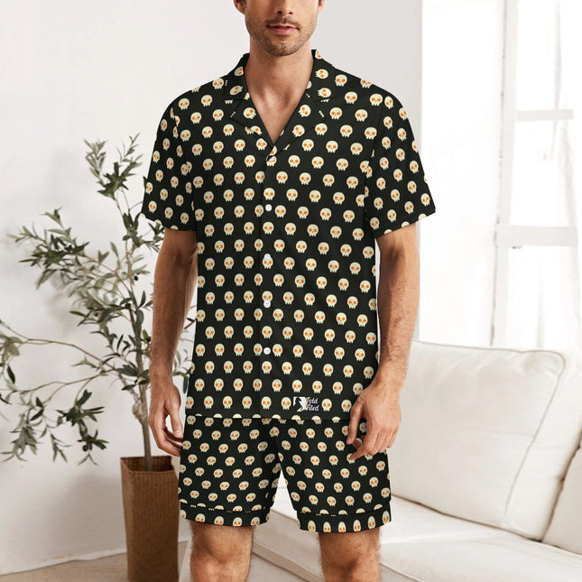Ice silk  Short sleeved pajama set