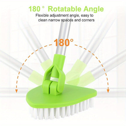 Cleaning Brush with Long Extendable Handle, Lightweight Detachable Shower Scrubber for Cleaning
