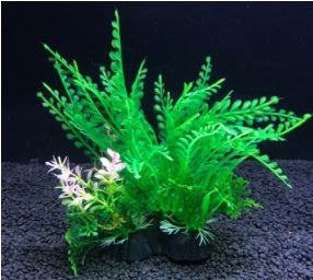 Large and small fish tank landscaping