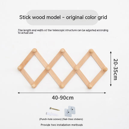 Clothes Hook Log Hanger Coat Rack