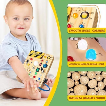 Montessori Wooden Toddler Sensory Travel Toy