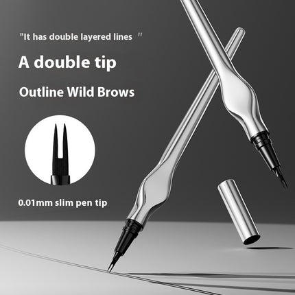Two Fork Eyebrow Pencil Waterproof Sweat-proof Wild Eyebrow Eyeliner