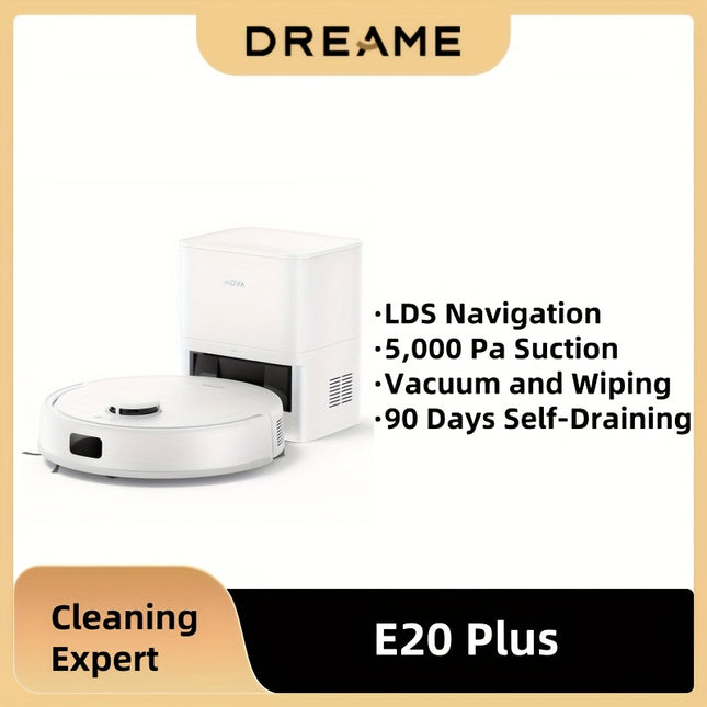 MOVA E20 Plus Robot Vacuum and Mop, Auto-Empty, 5,000Pa Suction Power