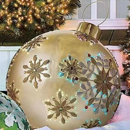 Inflatable Decoration Ball Courtyard Balloon Atmosphere With Lights Christmas Decorating Ball