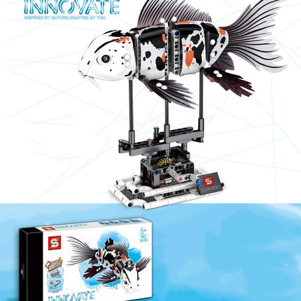 Shark building block assembly model