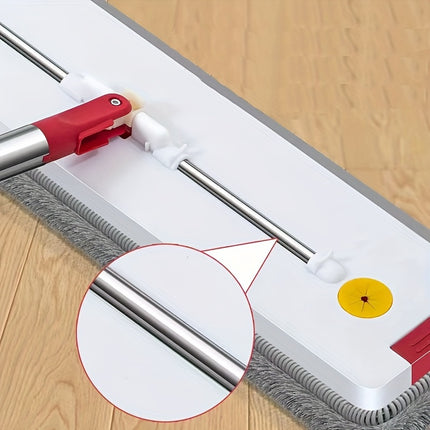 Flat Mop With 1/2 Mop Cloth Set/ Only 1 Mop Cloth, Long Handle Hands-free Wash Flat Mop