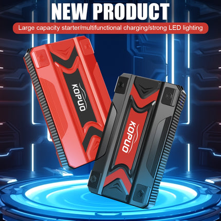 Portable Car Battery Jump Starter -Professional Auto Mechanic Tool (up to 8.5L Gas/7L Diesel) 12V