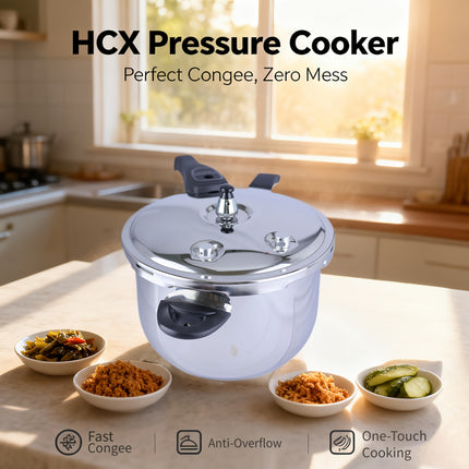 26cm/10-inch Heavy-Duty Pressure Cooker - Stainless Steel Construction, 50% Faster Cooking
