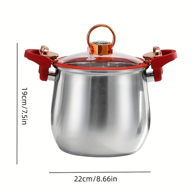 Stainless Steel Multi-Layer Soup Pot, Quick Heating  Evenly Heated