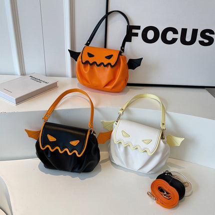 Funny Crossbody Bag Halloween Pumpkin Cartoon Shoulder Bags