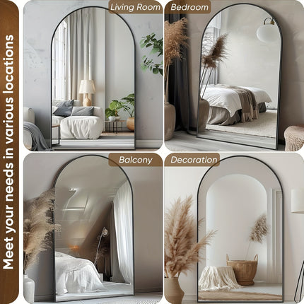 Full Body Mirror With Stand Large Floor Standing Mirror,