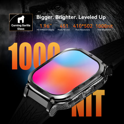 Smart Watch for Men Features a 480Mah Battery That Lasts Up to 60 Days, Is Designed to Be Rugged