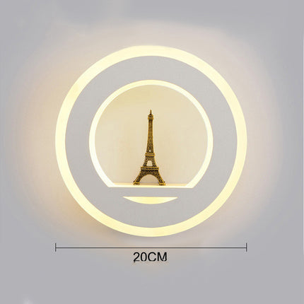 Nordic Wall Lamp Creative Bedside Lamp Lamp Dimmable Wedding Room Staircase Lamp TV Wall Simple Modern Aisle Decorative Lamp