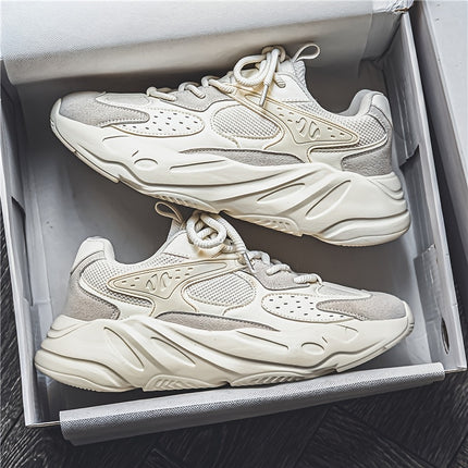 Men'S Breathable Mesh Sports Shoes  Stylish Low-Top Casual Sneakers with Lightweight Lace-Up Design,