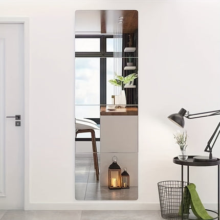 Mirror Wall Decoration, for Bedroom, Living Room, Office, Kitchen, Bathroom, Porch Dance Studio, Gym