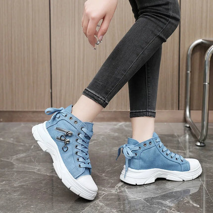 New Canvas High-top Women Shoes