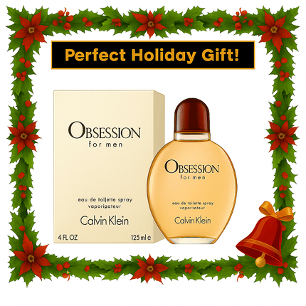 Calvin Klein Obsession for Men Eau de Toilette Spray  120ml / 4.0 oz | Long-Lasting