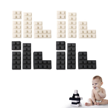 Baby Soft Silicone Large Particle Building Blocks Assembled Educational Toys