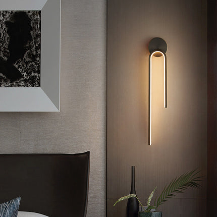 Modern Simple And Light Luxury Copper Wall Lamp Lamp In The Living Room