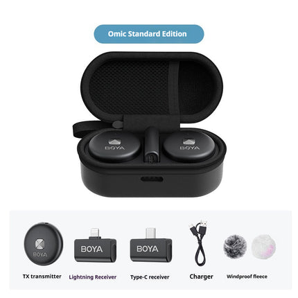 Boya Two-in-one Collar Clip Wireless Microphone
