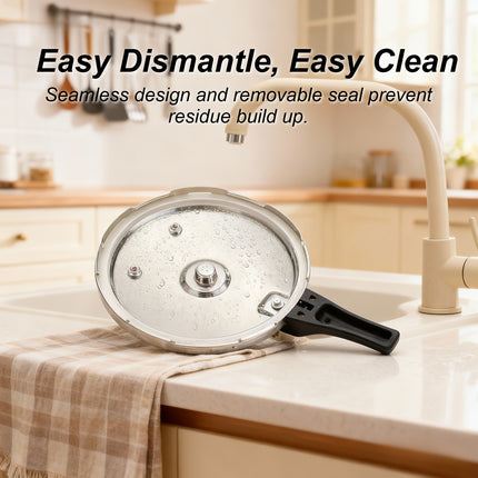 Certified HCX Stainless Steel Pressure Cooker: Multi-Protection, Fast & Energy-Saving Cooking
