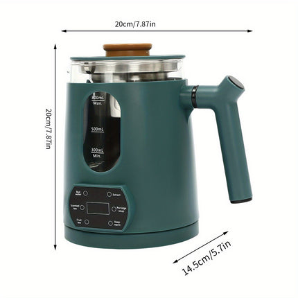 27oz Green Temperature Control Corded Electric Tea Kettle 600W Water Boiler