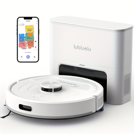 Lubluelu L20 MAX(White) Robot Vacuum And Mop, with 2.5L Self Emptying Station for 60 Days,