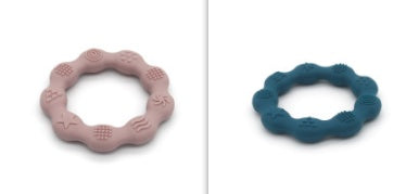 Full Three-dimensional Baby Silicone Teether Baby Molars Holding Round Teether